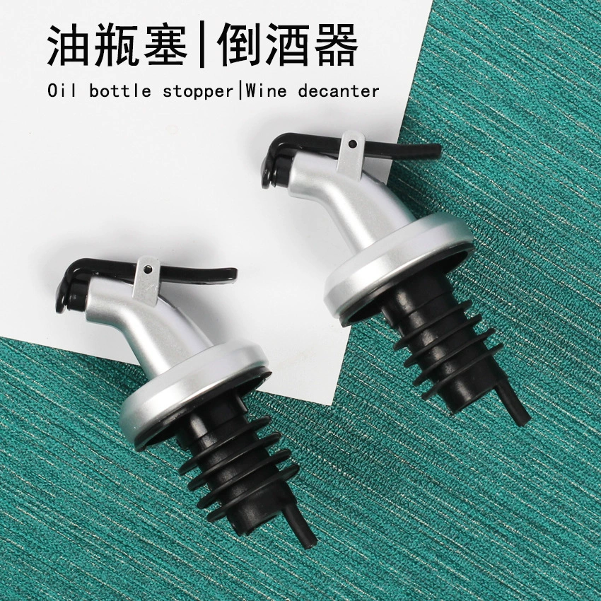 Серебряная бутылка для заливки уксуса, масляная форсунка, головка бутылки с маслом, наливатель для вина, не висящий Масляный Пресс, пылезащитный чехол, кухонные принадлежности