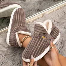 C 75744 Winter Couple Slippers ���±�ů����Ь �羳����