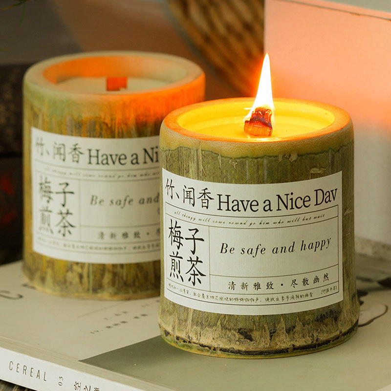 Bamboo You Are Safe 香り付きキャンドル卸売竹の香り屋内長期持続アロマキャンドルニッチギフトギフトボックス|undefined