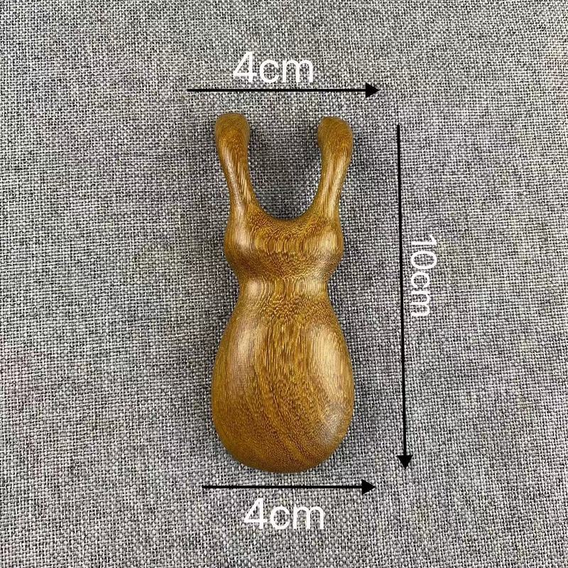 【緑檀木】カエルの目のマッサージ櫛の鼻筋の目の周りの顔の足は頭皮の経絡を通して通用します。|undefined