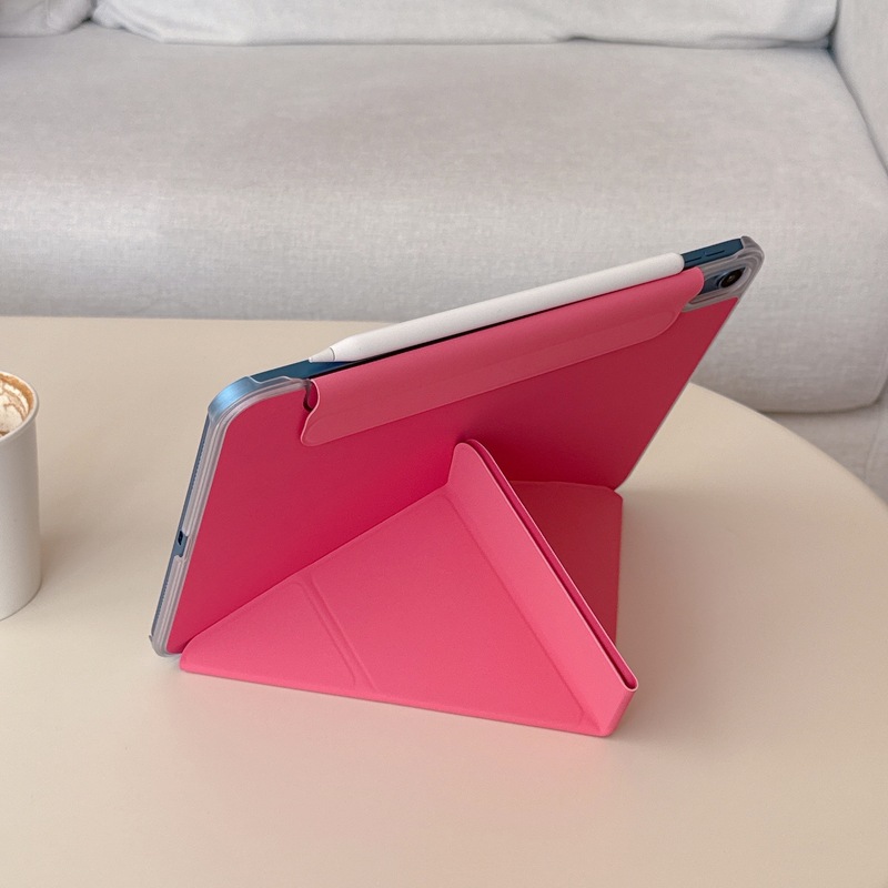 2025适用ipad11代磁吸双面夹保护套Y折air11防摔防弯西瓜红平板壳|undefined