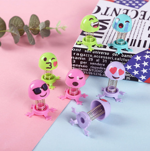 Funny Bouncing Elf Cute Little Toy Children's Cartoon Expression Doll Assembled Spring Villain Decompression Toy