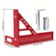 Long Thin Woodworking Triangle Ruler with Dark Pin Multifunctional Aluminum Alloy Scribing Scale Measuring Tool