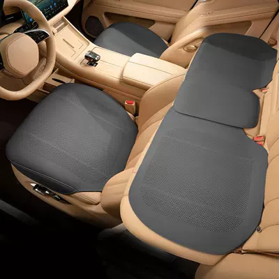 Seat cushion, seat cover: Leather All-Inclusive Seat Cushion Summer - 210-all-inclusive-three-piece-set-noble-black