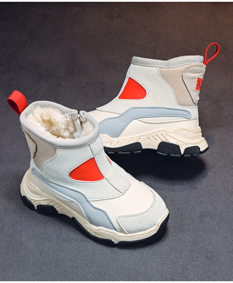 Scarpe per bambini nuove da uomo invernali 2023 per bambini, stivali da neve per ragazze, scarpe di cotone spesse e morbide_voghion.com