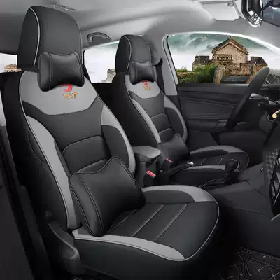 Modelə uyğun (Original) oturacaq örtükləri — full-coverage, all-season, universal seat covers - black-and-gray-luxury-edition-note-the-model-year-front-row-fully-covered-rear-row-partially-covered