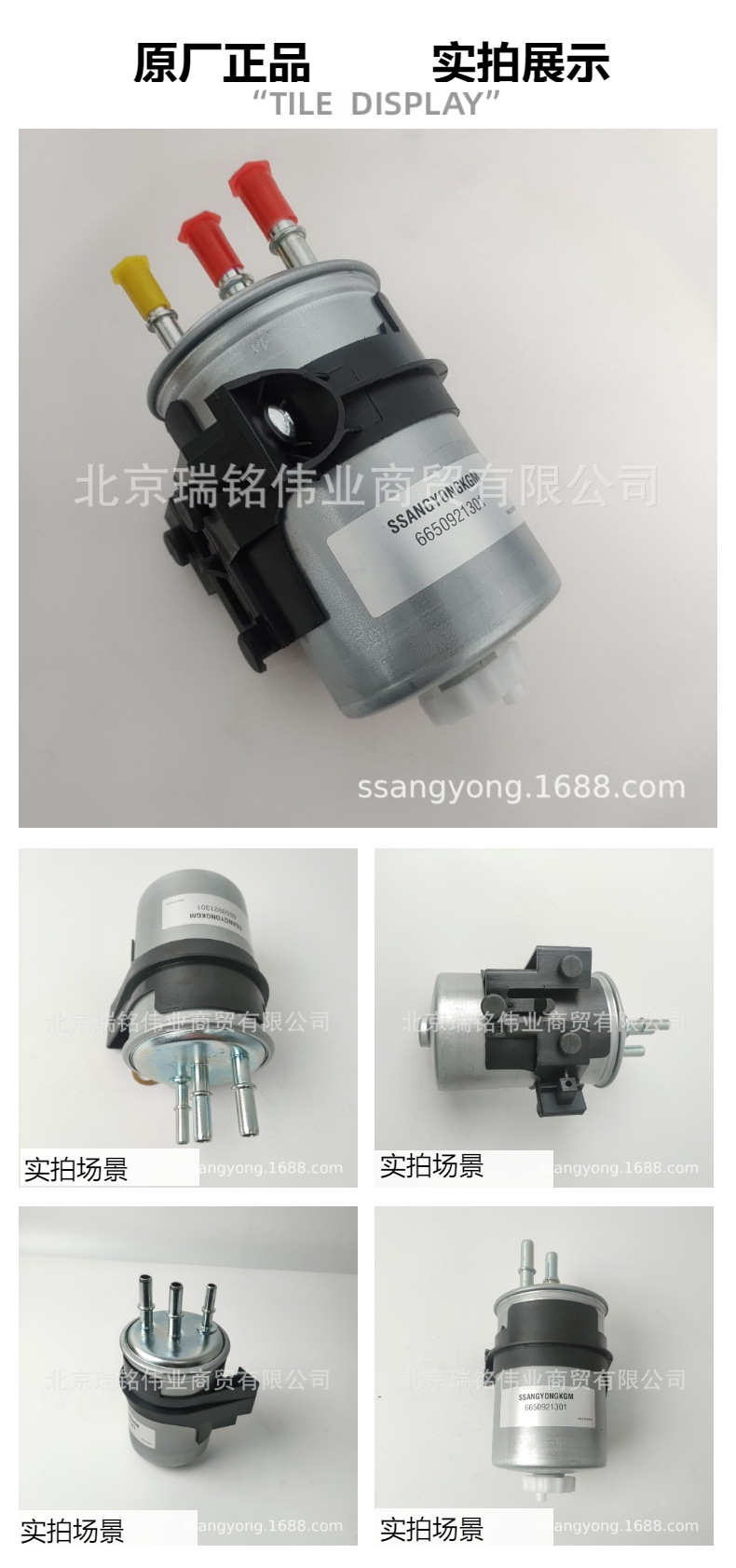 Korean KGM Ssangyong Diesel Filter 6650921201 Diesel Filter Element 650921301