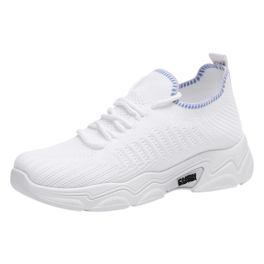 Zapatilla de deporte de primavera zapatos blancos para mujer Nueva moda femenina estudiantes fondo grueso Internet celebridad versátil moda coreana casual zapatos para correr