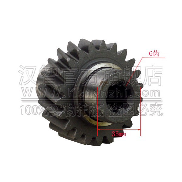 2409000201600 engranaje de válvula hidráulica de carretilla elevadora con accesorios de motor diesel 490, 22 dientes externos 6 engranajes internos