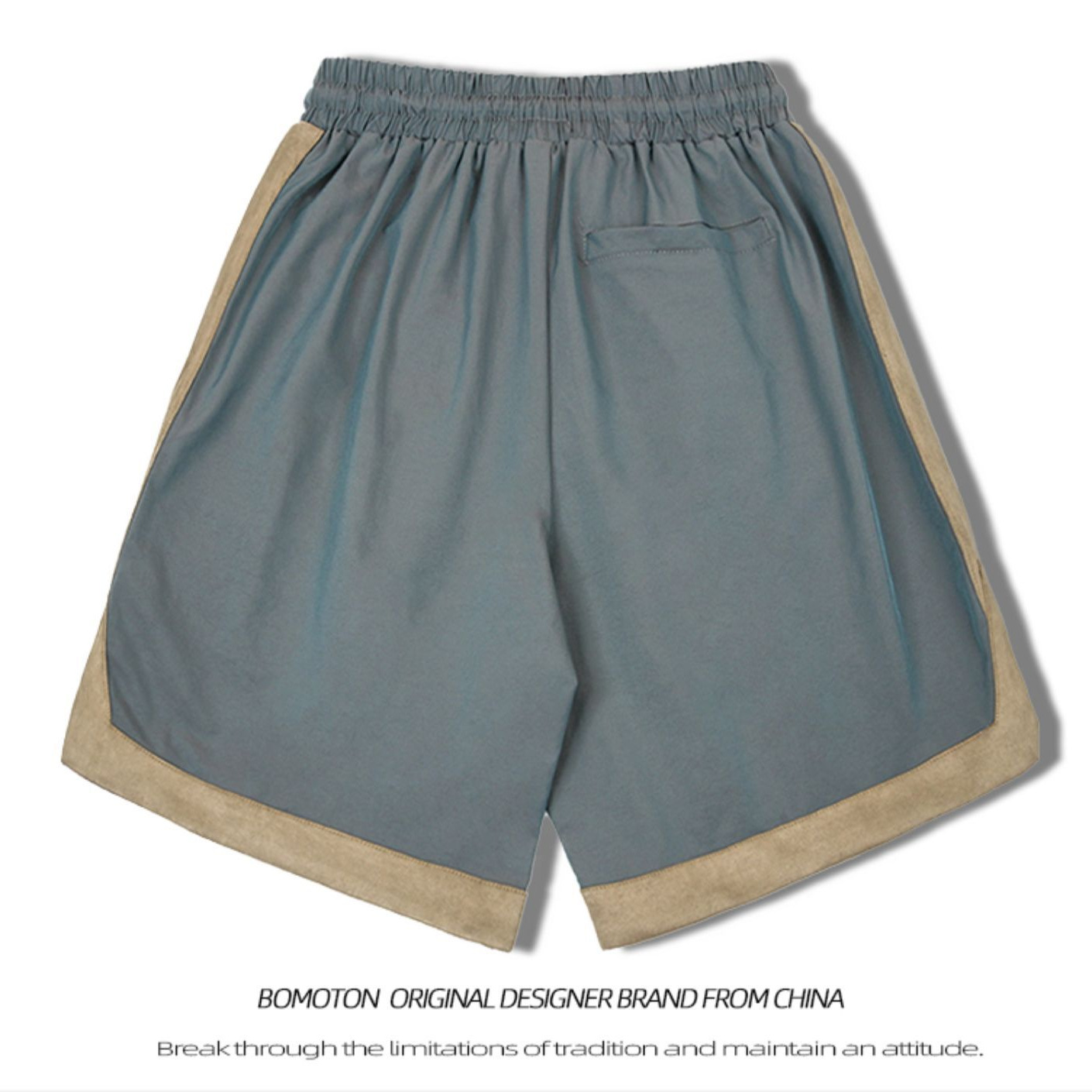 Marca de moda callejera europea y americana 2024 primavera y verano nuevo producto ligero camaleón contraste color bordado moda deportes casual pantalones cortos hombres