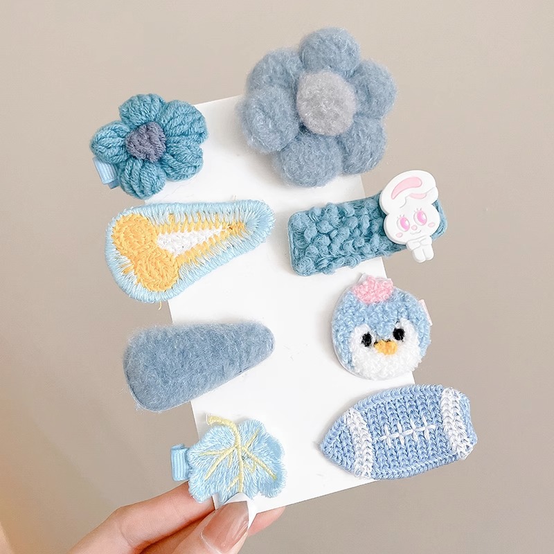 Orejas de gato lindo para niños horquilla de otoño para niñas clip de cierre de horquilla roto clip superior tridimensional tocado de horquilla de tamaño pequeño