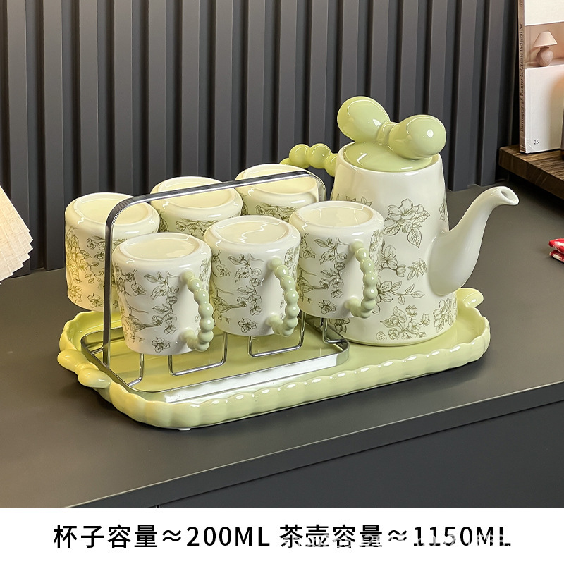 乔迁新居陶瓷茶壶水杯家用套装家用客厅喝水杯杯具高级感新婚礼盒|undefined