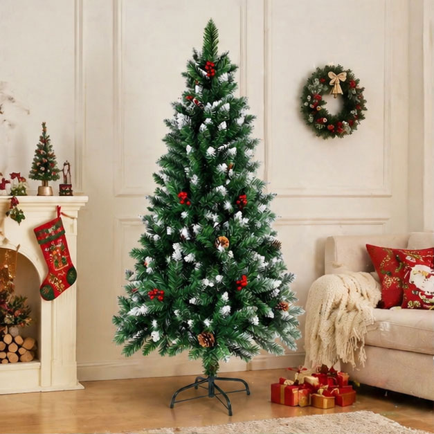 Transfronterizos de lujo cifrado 1.2-2.1m árbol de Navidad de PVC decoración de Navidad sala de estar simulación de árbol de Navidad