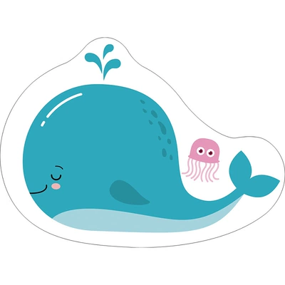 Avtomobil döşəmə paspasları Blanket Kidsren's Room Cartoon Special-Shaped - whale-see-details