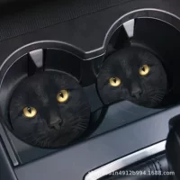 Автомобиль универсальный интерьер водяной подставки творческие персонализированные печатные коврики круглые резиновые коврики для декоративных принадлежностей