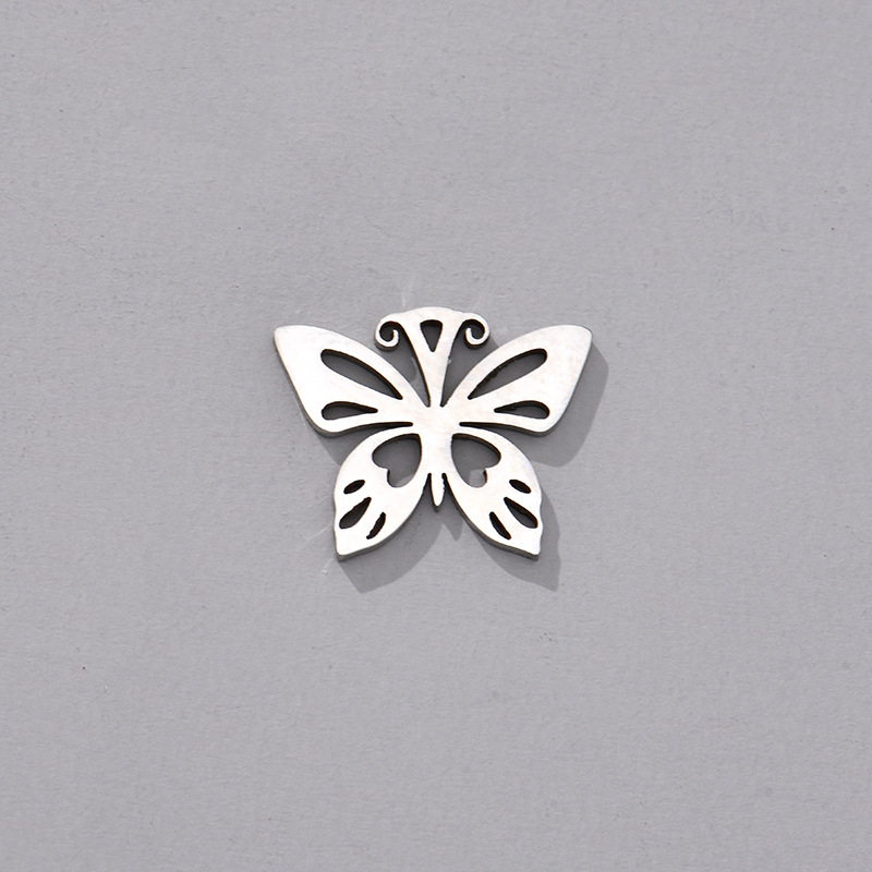 Varios accesorios de collar colgante de metal de acero inoxidable mariposa love DIY accesorios de joyería con pulsera combinada