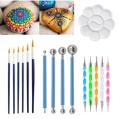 Cross-border Mandala Tool 16-Piece Set Dot Painting Brushes Palette Templates DIY Art Kit