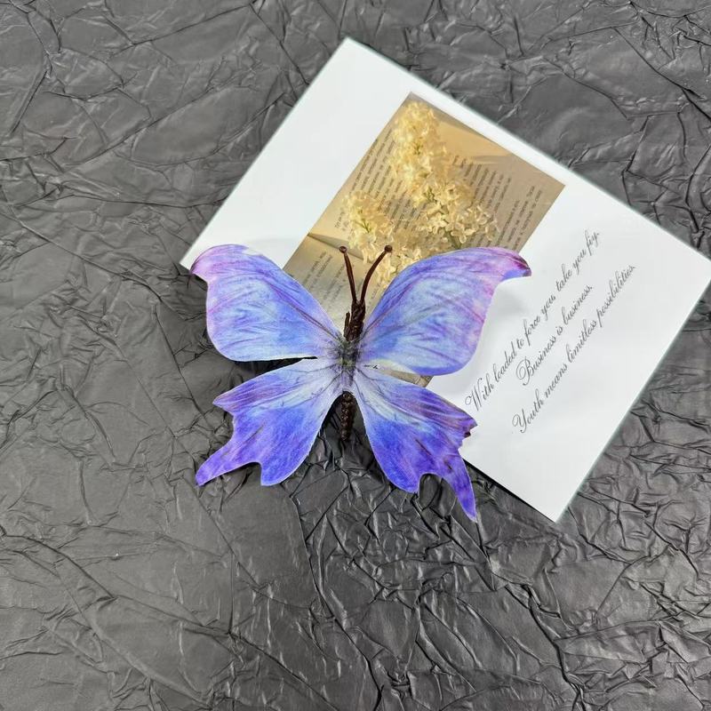 造花 3D プリント立体蝶の花 DIY 靴花帽子花ヘアピン装飾リトルレッドブック人気の写真撮影|undefined
