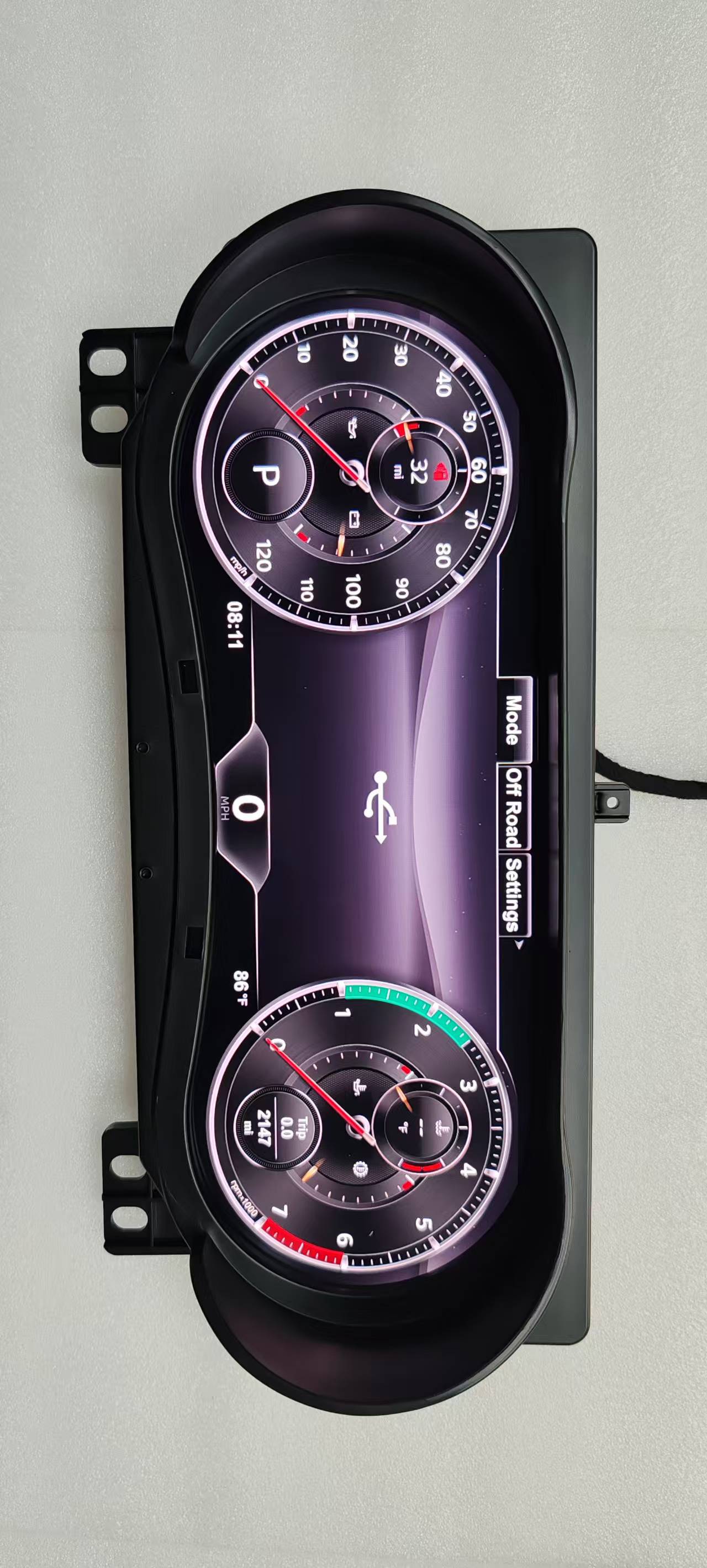 Suitable for Jeep Wrangler 2007-2023, Modified and Upgraded Full Lcd Instrument Panel