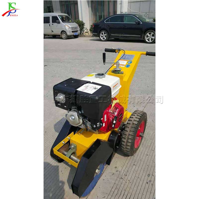 沥青路面开槽机 手推式路面修补裂缝开缝机 小型市政道路切割机