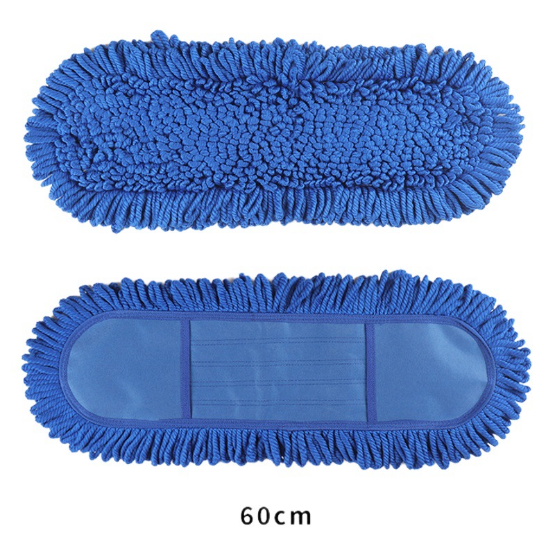Fregona plana plegable para limpieza de suelo del vestíbulo del hotel doméstico, fibra que absorbe el agua y no se queda, cabezal de paño de mopa de repuesto para el cabello