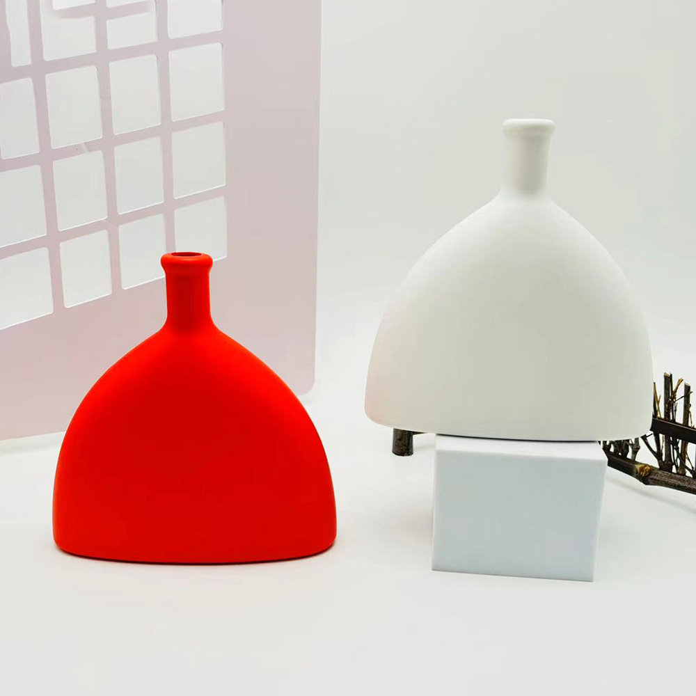 创意仿真酒壶形插花花瓶花器结婚喜庆房间发财果装饰塑料盆栽花盆