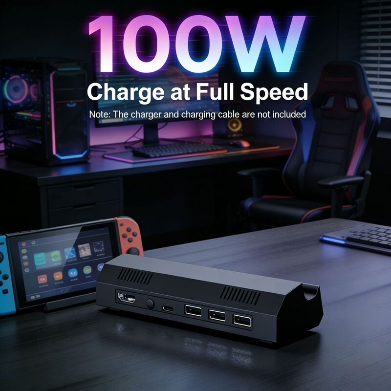 Multi-Functional Compatible Switch2 Type-C Docking Station Hdmi2.0 High-Definition 4K60Hz Screen Projection Dual USB Female Ports