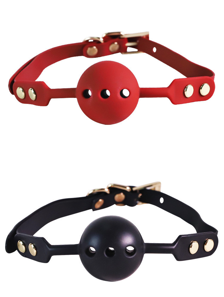Silicone SM Mouth Ball Eye Mask and Handcuffs Set for Couples — detail image 8