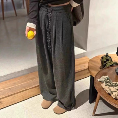 可补P9300松紧腰抽绳羊绒休闲裤长100-仅供货经销商不退换
