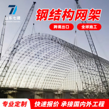 钢结构网架六角螺栓球煤棚机库机场加油站顶棚体育馆桁架工程投标