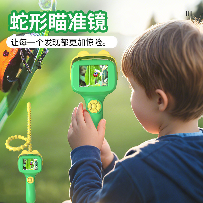 新款跨境儿童新奇特玩具蛇管相机户外探洞水下拍照录像4k像素|undefined