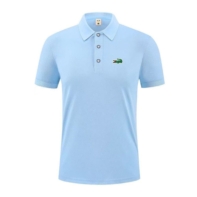 New Cross-Border Men's Polo Shirt Trendyy Crocodile Embroidered Lapel T-Shirt Casual Sports Comfortable Men's Top Export