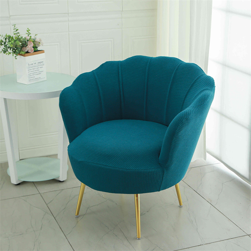 Cubierta de silla de pétalo nuevo jacquard elástico Four Seasons Universal maquillaje silla palillos cubierta arco anti-gato cero