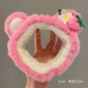 7066 Flower Strawberry Bear Headband-Light Pink