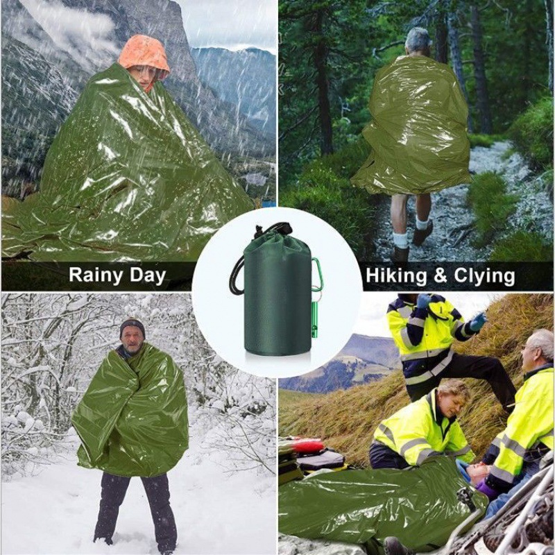 올리브 그린 (로고가 없는 수납가방 + 휘슬 + 버클)