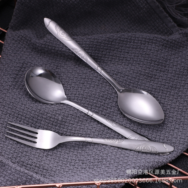 Thickened Long-Handled Spoon, Stainless Steel Spoon for Canteens and Restaurants, Crane-Shaped Main Dining Spoon, Wholesale Spoon from Manufacturer