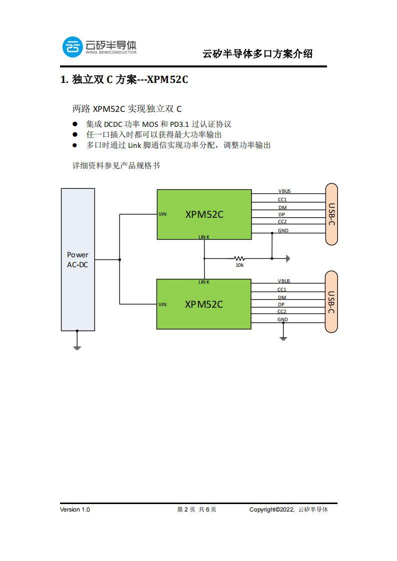 XPM52C 富满 65W/35W USB PD 多协议降压芯片 可以做单C、双C-阿里巴巴