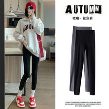 黑色鲨鱼裤女外穿2025春秋新款提臀收腹弹力瑜伽裤高腰显瘦打底裤