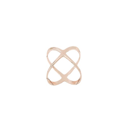 Creative Milky Way Gold Thread Knot Multi-purpose X Cross Hollow Polished Scarf Square Scarf Shawl Knot