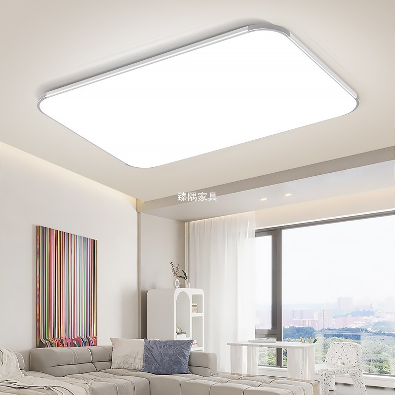 Iluminación de ahorro de energía del dormitorio led lámpara de techo super brillante cuadrada simple moderna estudio doméstico interior lámpara de techo ultra delgada
