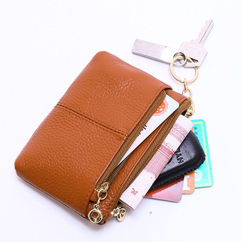 Key Bag, Soft Leather, High-End Texture, Coin Purse, Women's Card Holder, Small Bag, Coin Bag, Zipper, Mini Women's Short Wallet Key Bag, Soft Leather, High-End Texture, Coin Purse, Women's Card Holder, Small Bag, Coin Bag, Zipper, Mini Women's Short Wallet
