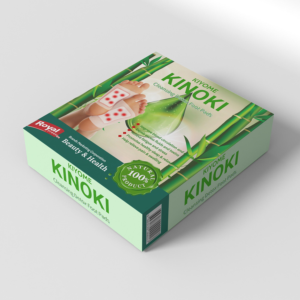 Kinoki Cleansing Detox Foot Pads with Mugwort 10 Patches per Bag preparation