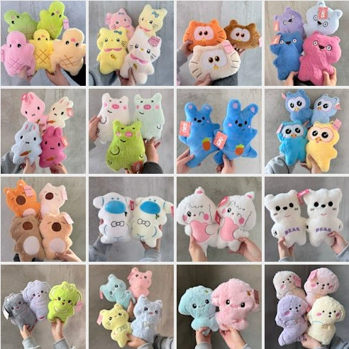 Набор из двух плюшевых игрушек в модном стиле с вышивкой, две штуки за более чем 8inch юаней, чехол для куклы для автоматов с игрушками