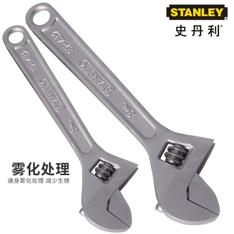 美国史丹利活动扳手活口板手家用板手工业板手4寸-24寸