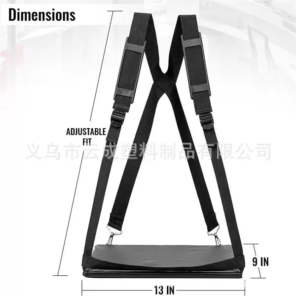 Mobile Walking Laptop Strap with Adjustable Desktop and Portable Laptop Stand