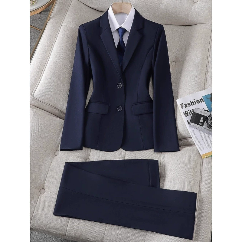 Интервью Профессиональный костюм Рабочая одежда Женская весна и осень