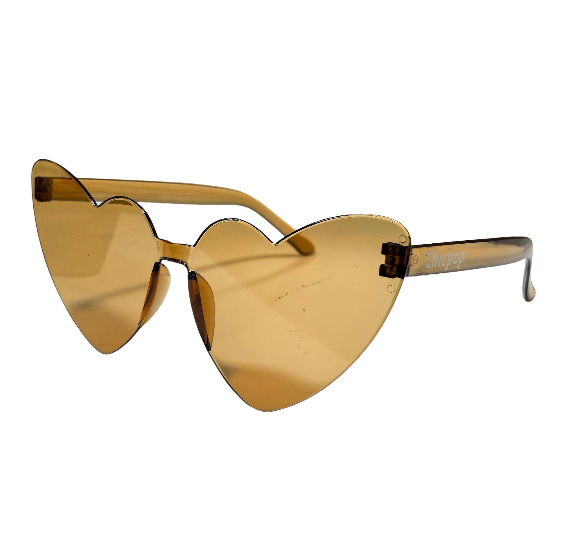 Gafas en forma de corazón Fábrica Gafas de amor de color gelatina de caramelo Personalidad Gafas de sol europeas y americanas Gafas de sol de corazón de melocotón para hombres y mujeres