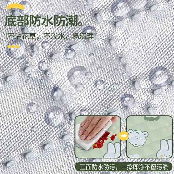 Outdoor picnic mat moisture-proof mat thickened waterproof thermal insulation camping mat foldable machine washable ins style beach mat