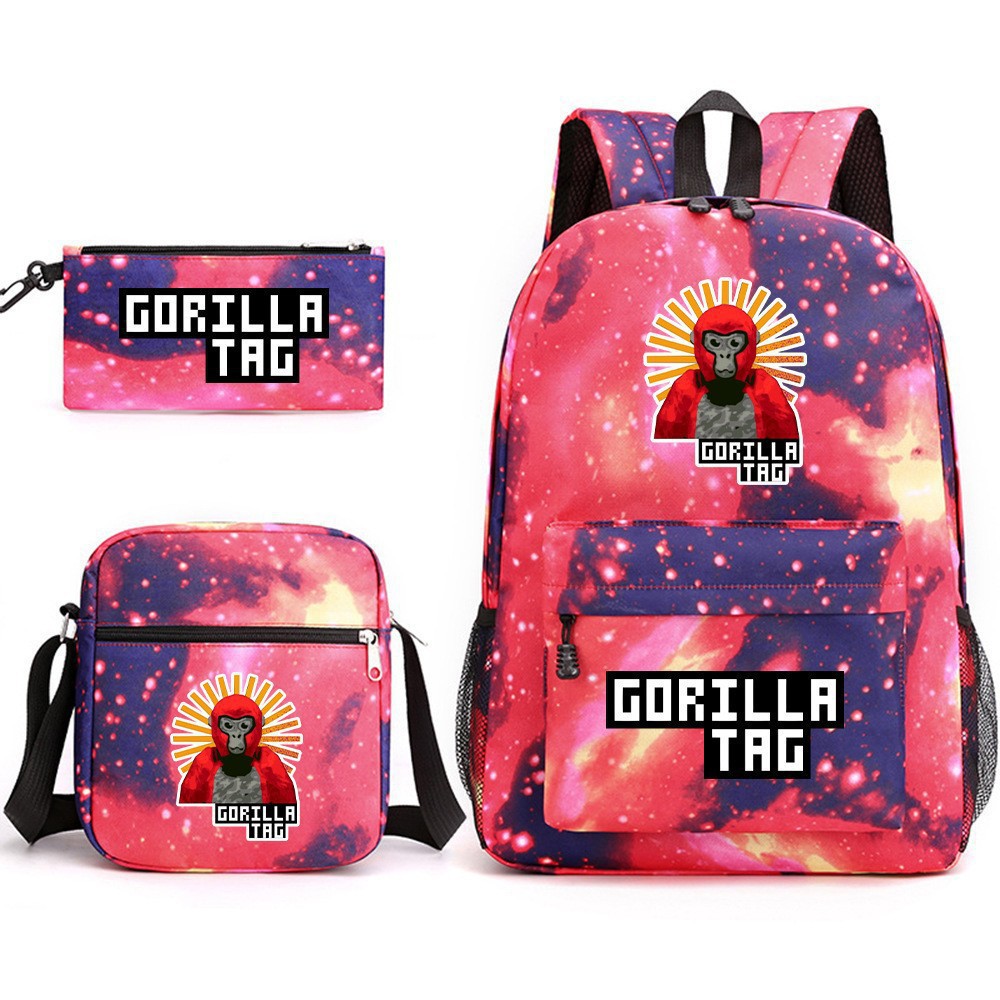 Mochila de tres piezas, mochila para hombres y mujeres, mochila a prueba de salpicaduras [una también es precio al por mayor] mochila de espalda protectora