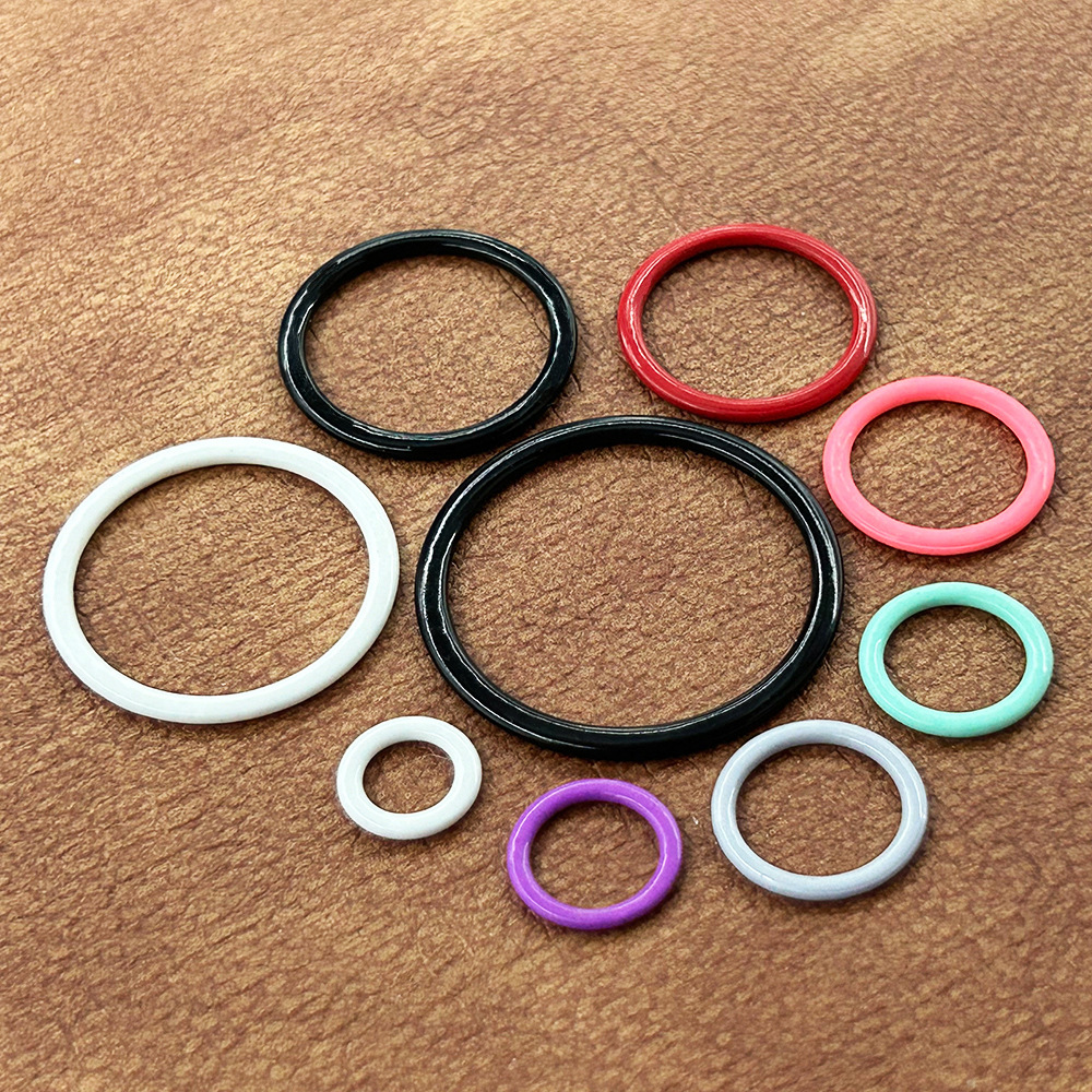 加工可染色尼龙包胶扣0扣  环保圆圈连接扣调节扣 金属调节环圈扣